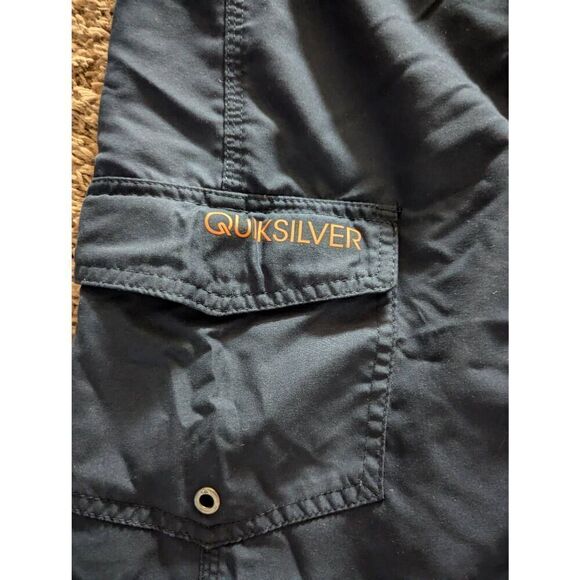 Quiksilver Men's Blue Solid Drawstrings Water Repellent Board Shorts Size 29 Wai - Picture 5 of 7